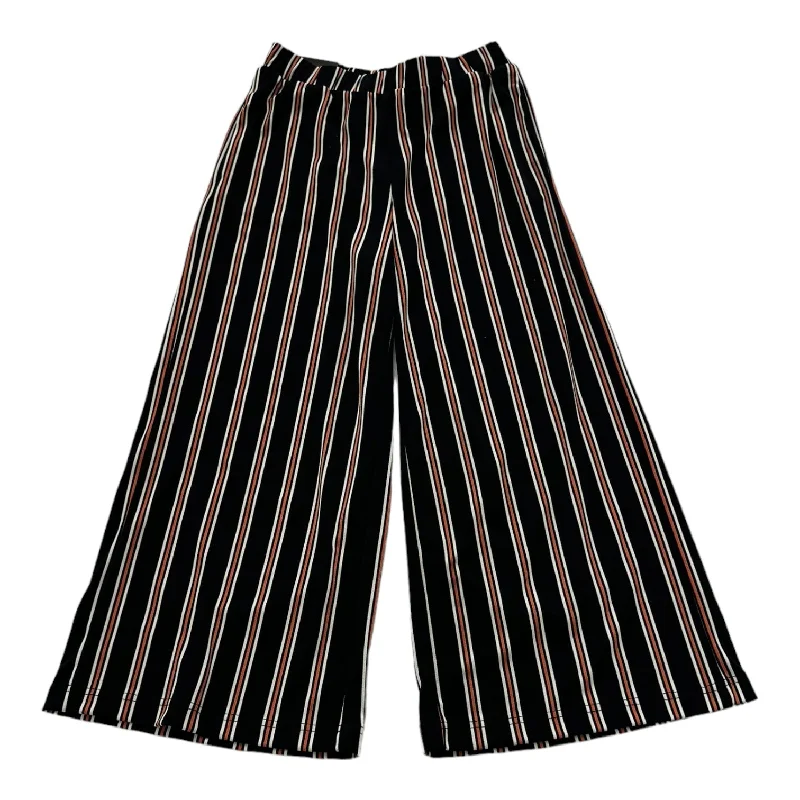 Lightweight jogger pants for summer evening strolls -Striped Pattern Pants Cropped Banana Republic, Size Xs