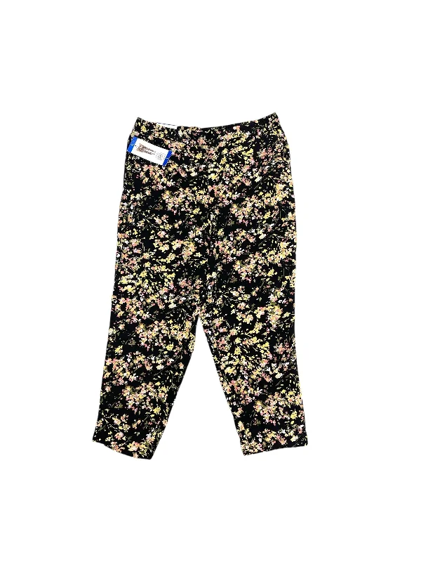 Waterproof hiking pants for rainy trail conditions -Floral Print Pants Lounge Jessica Simpson, Size L