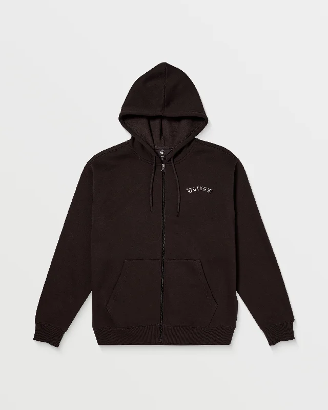 Roundabout Zip Fleece Hoodie - Stealth