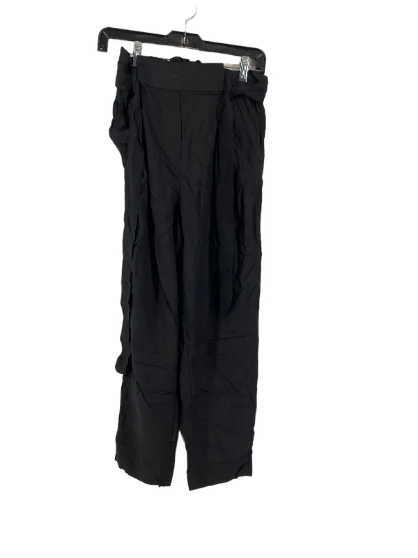 Relaxed cotton pants for breezy casual days -Black Pants Dress H&m, Size 6