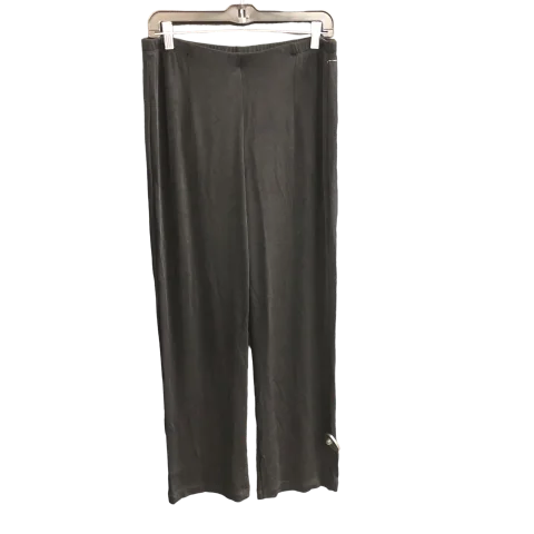 Breathable linen pants for hot summer days -Black Pants Palazzo Chicos, Size M