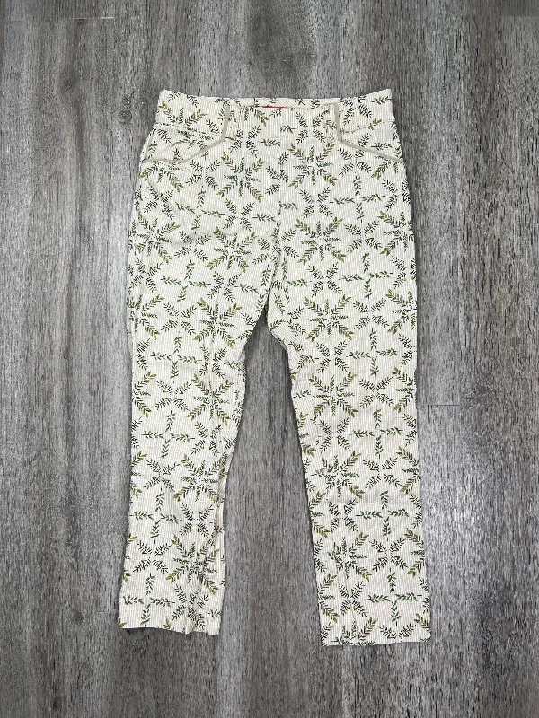 Quick-dry travel pants for adventurous globetrotters -Floral Print Pants Cropped Cartonnier, Size Xs