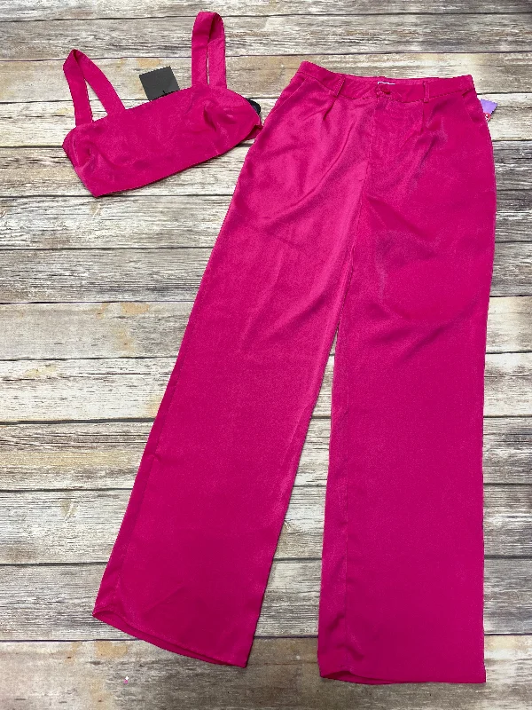 Insulated ski pants for alpine adventure warmth -Pink Pants Set 2pc Le Lis, Size M