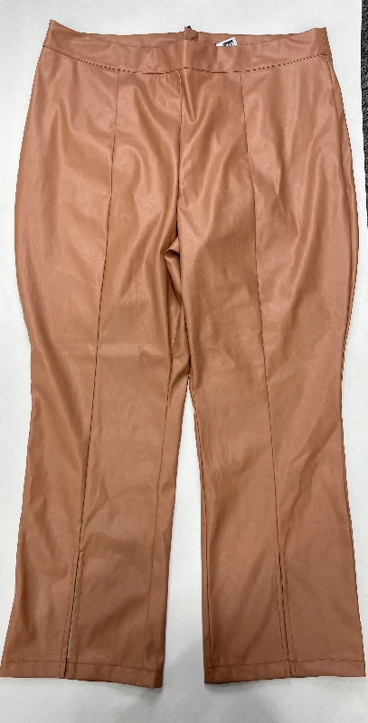 Rugged ripstop pants for extreme adventure durability -Brown Pants Work/dress New York And Co, Size 2x