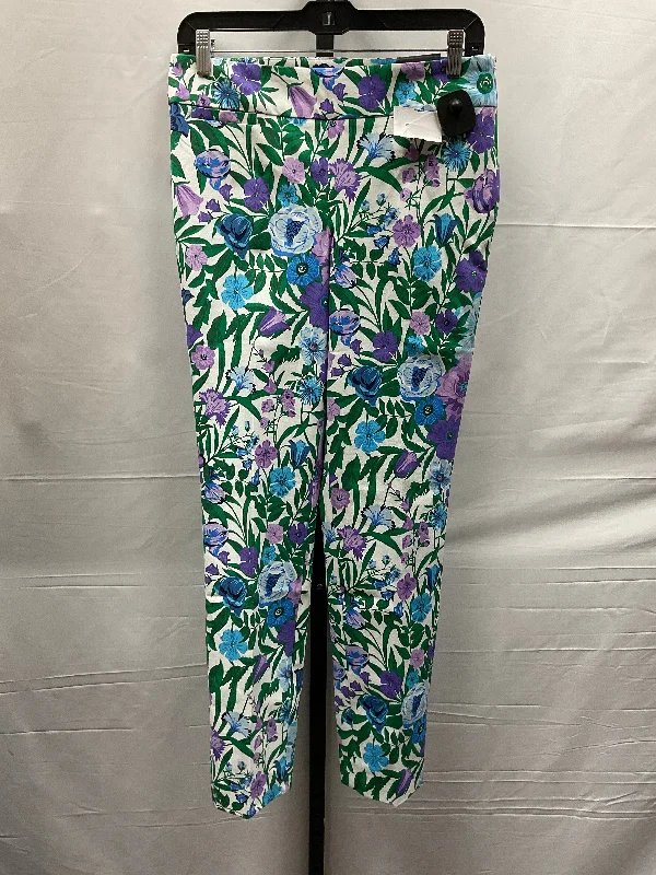 Athletic track pants for running training days -Floral Print Pants Other Talbots, Size 4