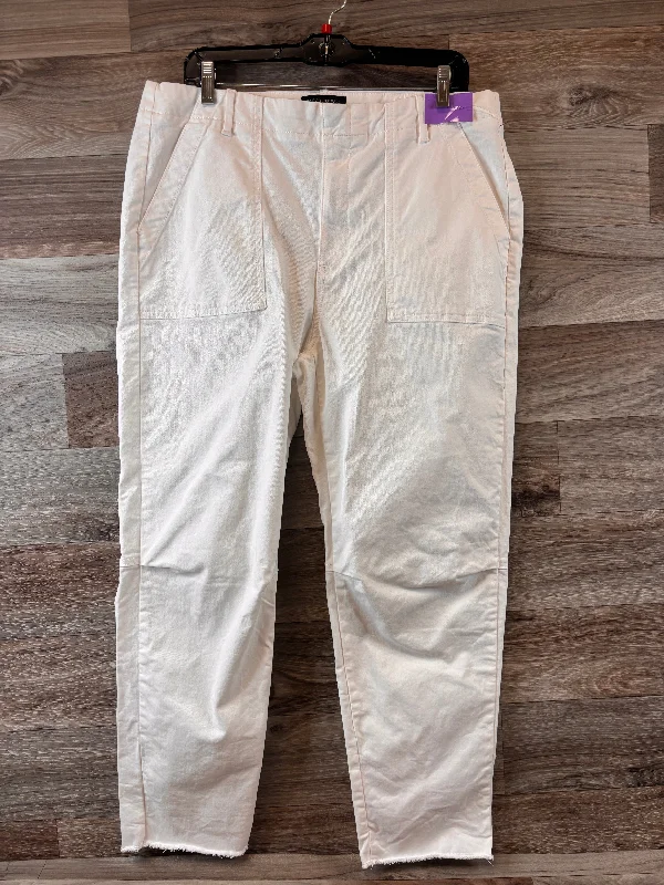 Soft cotton pants for sensitive skin comfort -White Pants Chinos & Khakis Banana Republic, Size 14