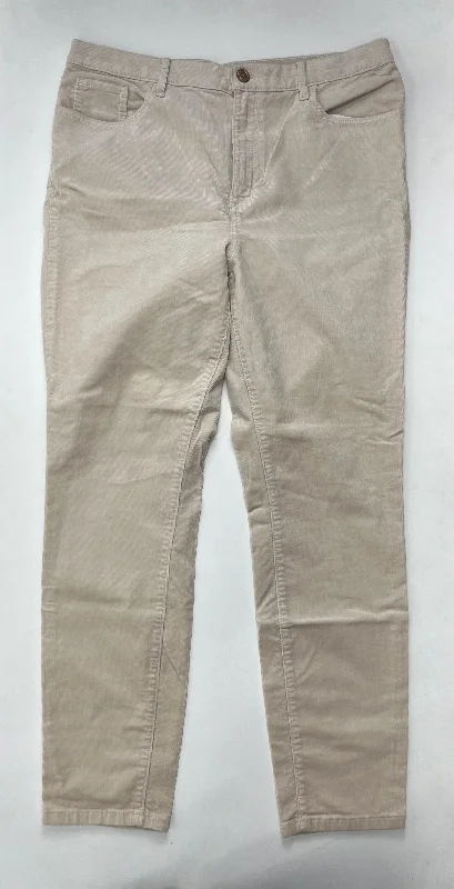 Versatile black pants for any occasion pairing -Cream Pants Corduroy Loft, Size 14