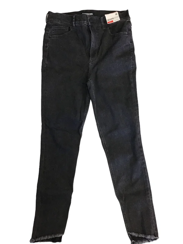 Tailored khaki pants for smart casual attire -Black Denim Pants Other Express, Size 8