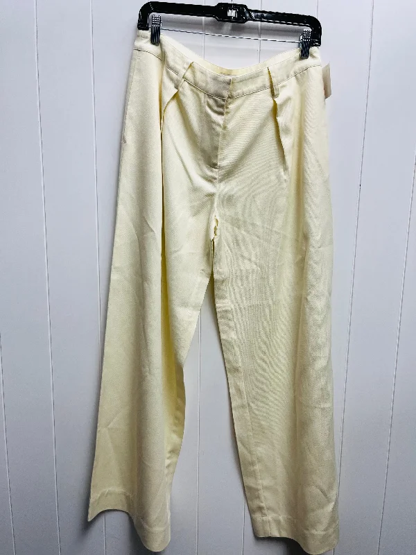 Lightweight jogger pants for summer evening strolls -Cream Pants Wide Leg Clothes Mentor, Size 4