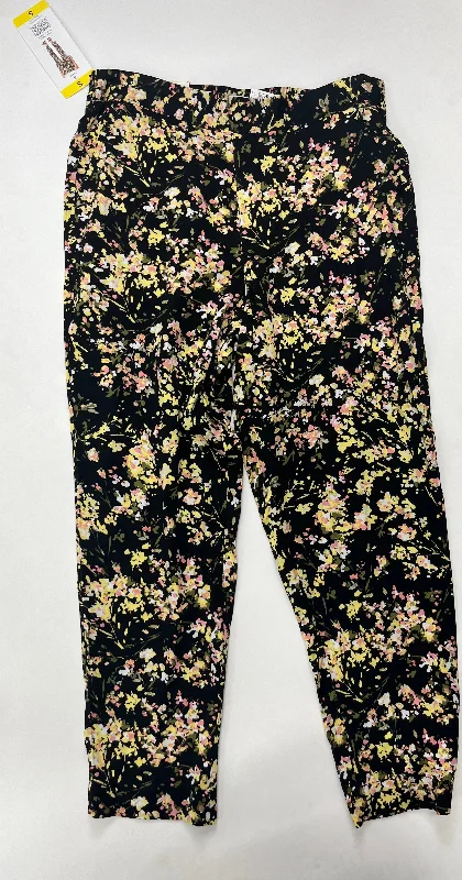 Heavy-duty work pants with tool pocket storage -Floral Pants Palazzo Jessica Simpson, Size 4