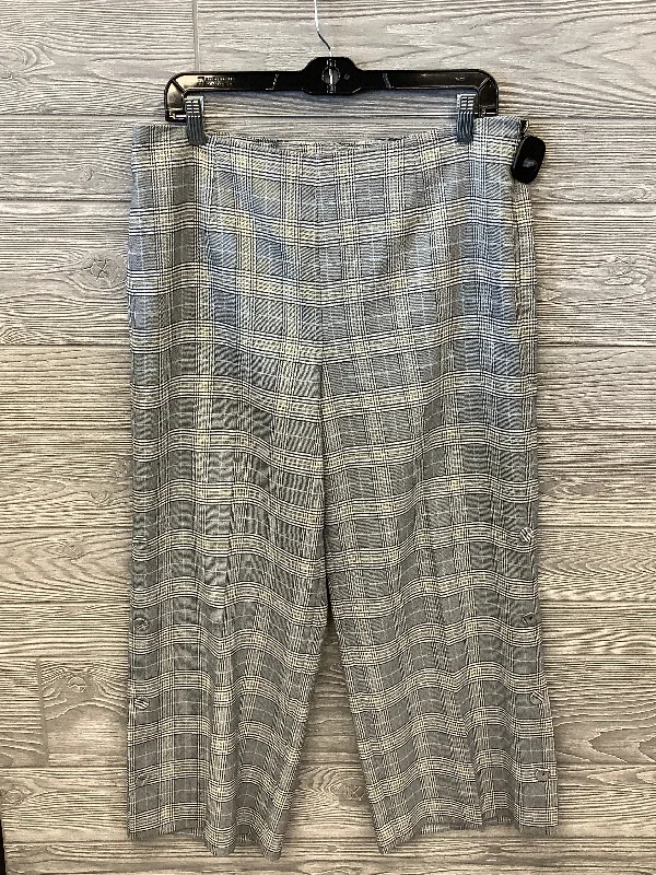 Durable denim pants for long-lasting everyday use -Plaid Pattern Pants Dress Bar Iii, Size 12