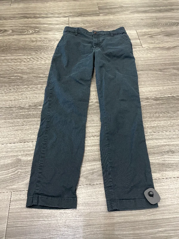 Stylish flare pants for retro party looks -Blue Pants Cargo & Utility Abercrombie And Fitch, Size 6