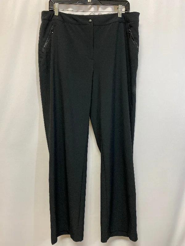 Elegant satin pants for formal dinner attire -Pants Cargo & Utility By Zenergy By Chicos  Size: L