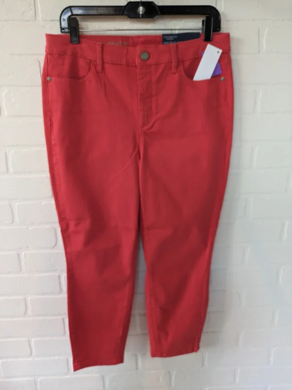 Weatherproof hiking pants for all-season trail use -Red Pants Corduroy Talbots, Size 10petite