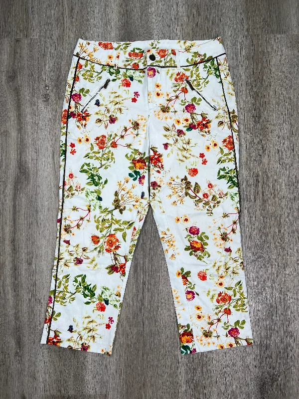 Soft stretch pants for all-day wear ease -Floral Print Pants Cropped Disney Store, Size S