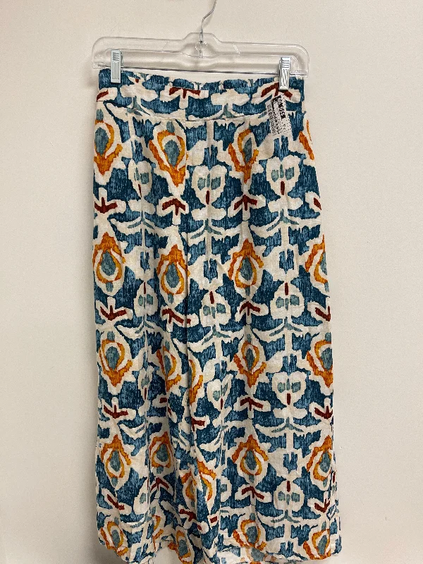 Casual twill pants for easygoing daily outfits -Blue & Yellow Pants Wide Leg Christian Siriano, Size 18