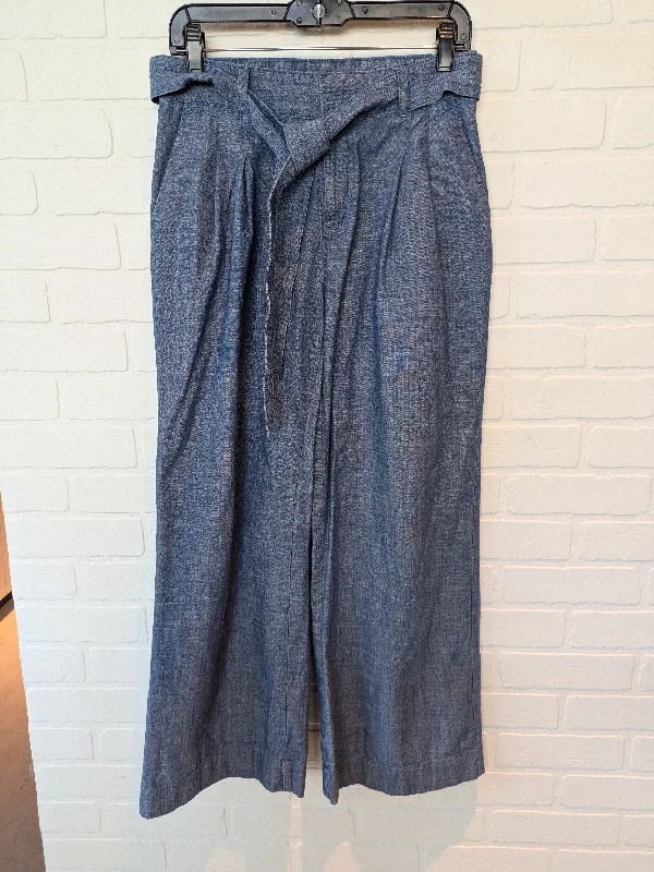 Cozy sweatpants pants for lazy Sunday mornings -Blue Pants Wide Leg Banana Republic, Size 2