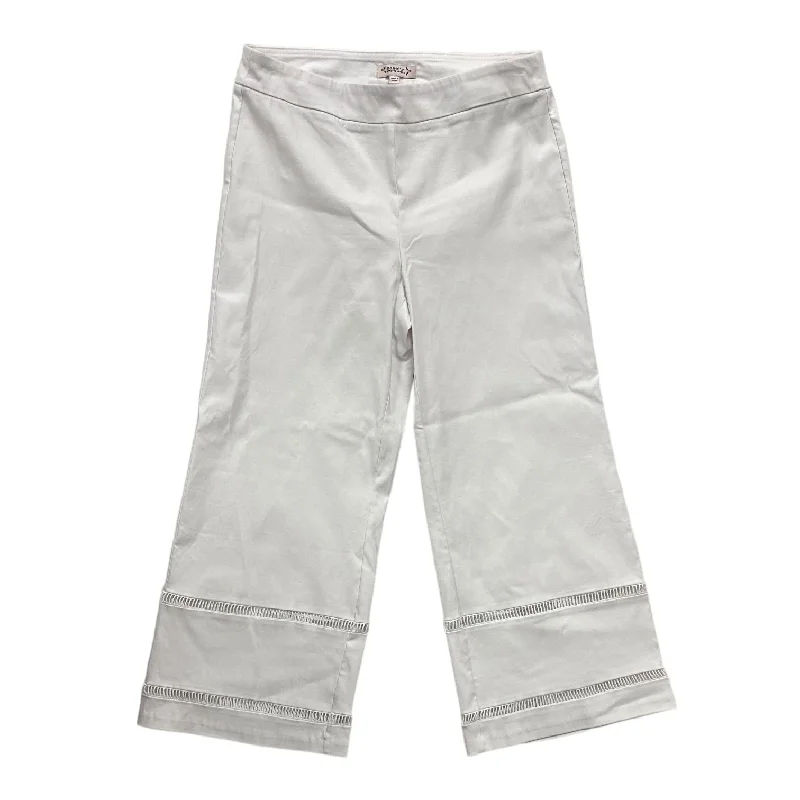 Weatherproof hiking pants for all-season trail use -White Pants Cropped Nanette By Nanette Lepore, Size M