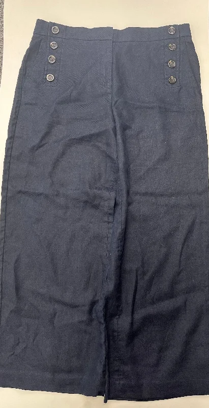 Relaxed fit pants for laid-back comfort wear -Navy Pants Work/dress Ann Taylor O, Size 14