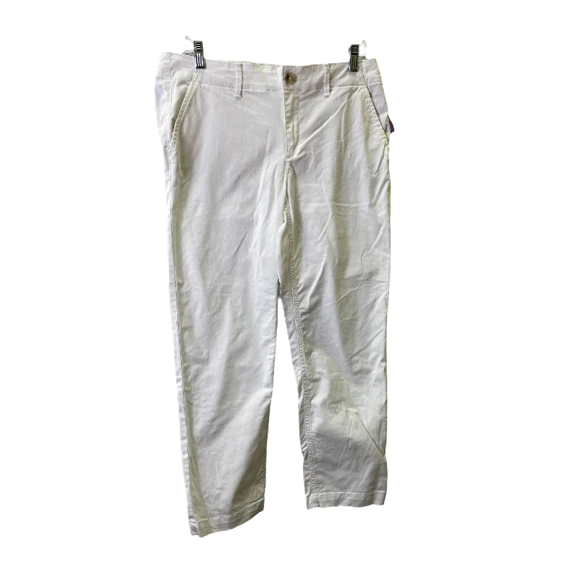 Comfortable stretch pants for casual daily wear -White Pants Chinos & Khakis By Loft, Size: 6