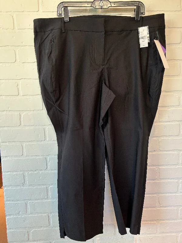 Windproof pants for chilly outdoor activities -Black Pants Dress Lane Bryant, Size 20