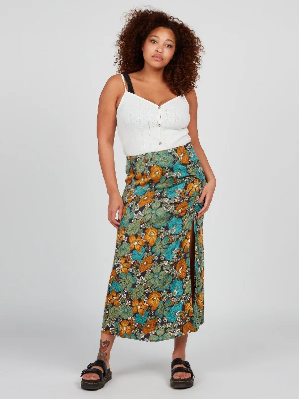 Luxury skirts with intricate embroidery accents -Luvely Daze Skirt - Jade