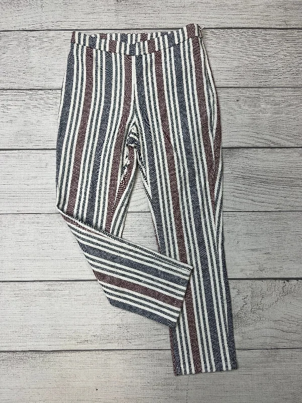 Soft stretch pants for all-day wear ease -Striped Pants Ankle Free People, Size 2