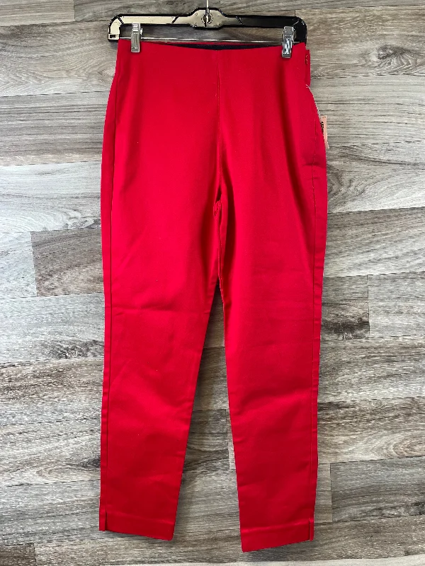 Classic straight-leg pants for versatile daily wear -Red Pants Other Old Navy, Size 6