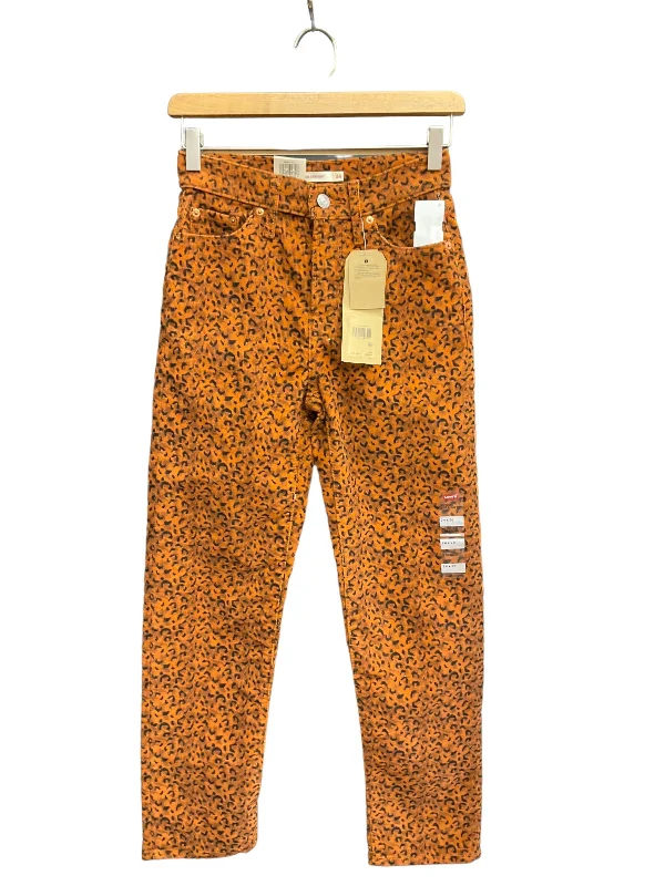 Lightweight cargo pants for summer camping trips -Animal Print Pants Corduroy Levis, Size 00