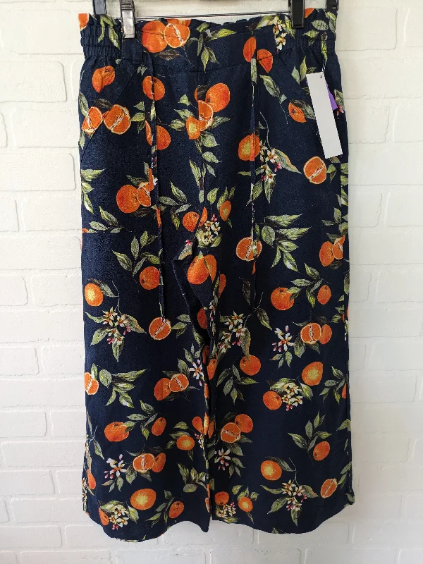 Stylish wide-leg pants for bold evening looks -Pants Linen By Loft  Size: 8petite