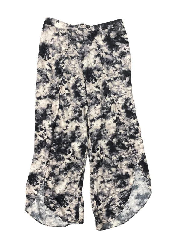 Breathable chino pants for warm climate comfort -Tie Dye Print Pants Linen Peyton Jensen, Size 2