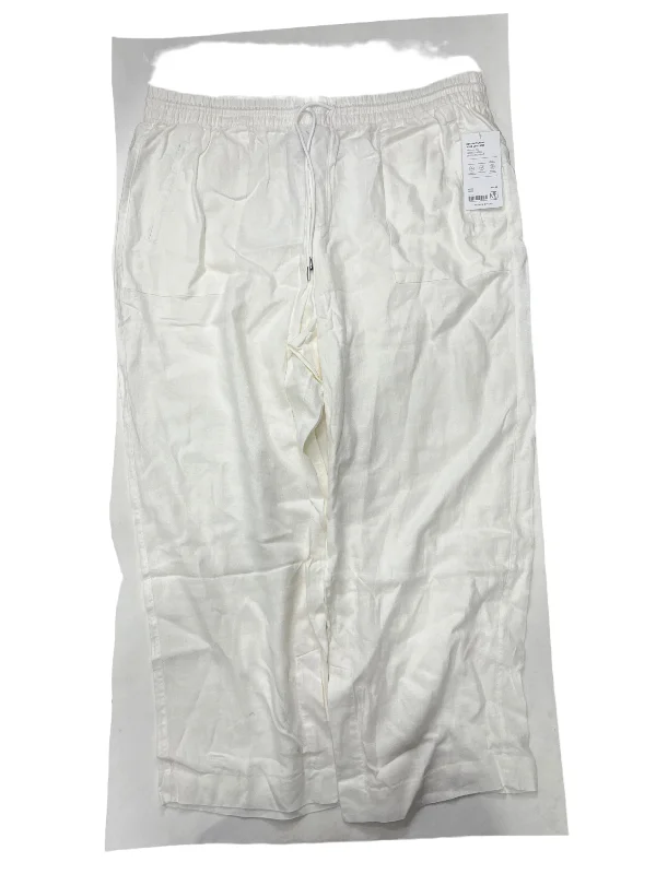 Vintage denim pants for timeless rugged style -White Pants Palazzo Athleta NWT, Size 22