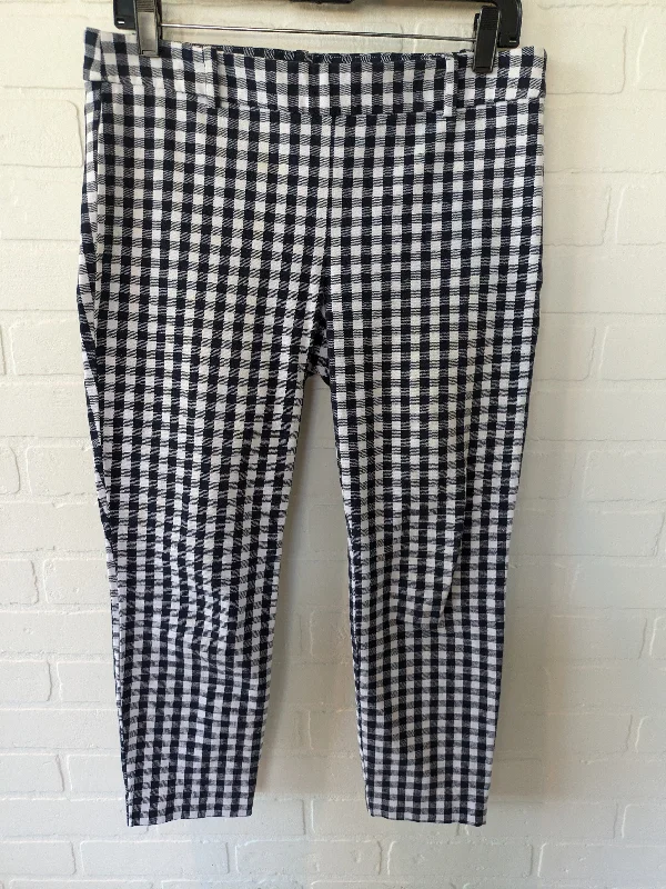 Cozy fleece pants for cold winter nights -Blue & White Pants Other J. Crew, Size 8