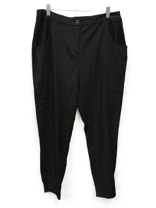 Eco-friendly hemp pants for sustainable clothing choices -Black Pants Dress By Chicos, Size: 8