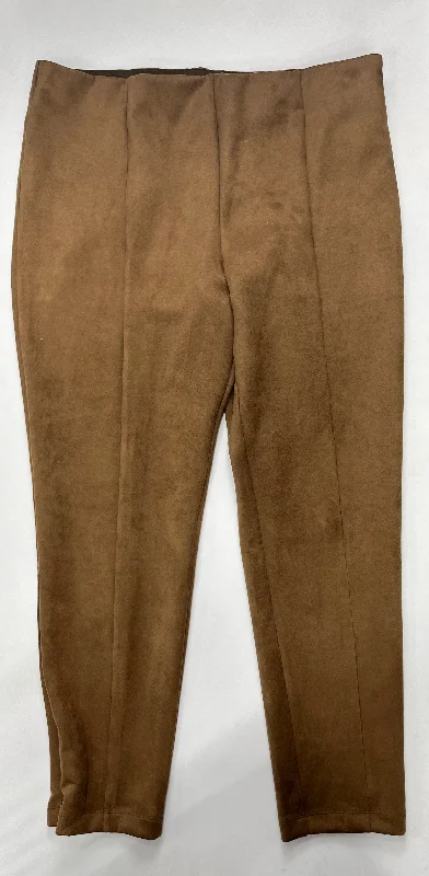 Classic khaki pants for timeless wardrobe staples -Brown Pants Work/dress Loft O, Size 22