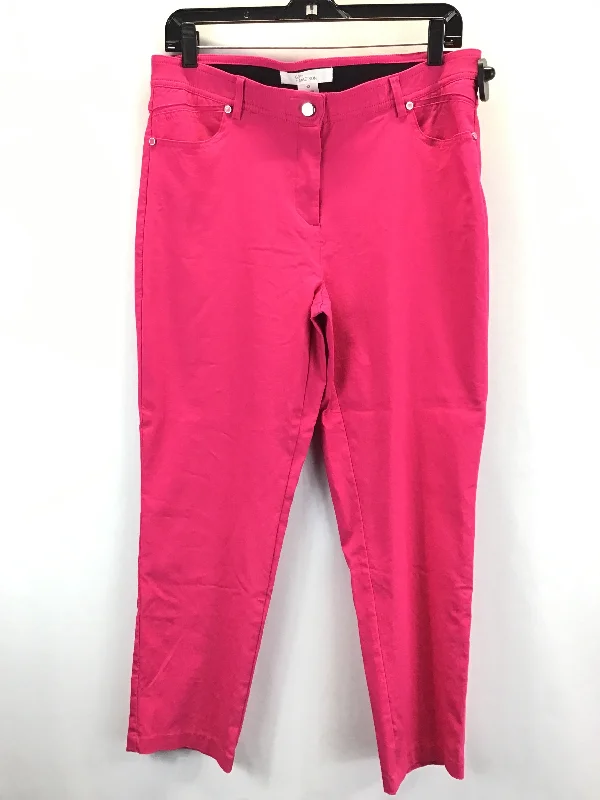 Quick-dry travel pants for adventurous globetrotters -Pink Pants Other 89th And Madison, Size 12