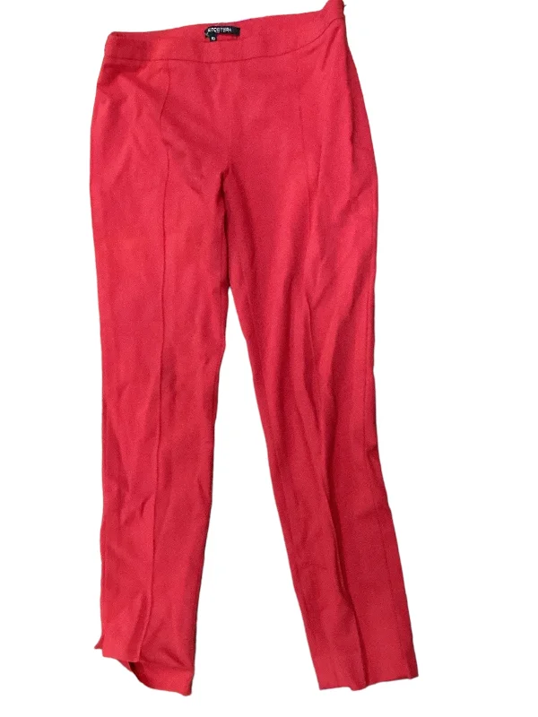 Warm flannel pants for chilly morning lounging -Red Pants Dress Etcetra, Size 10