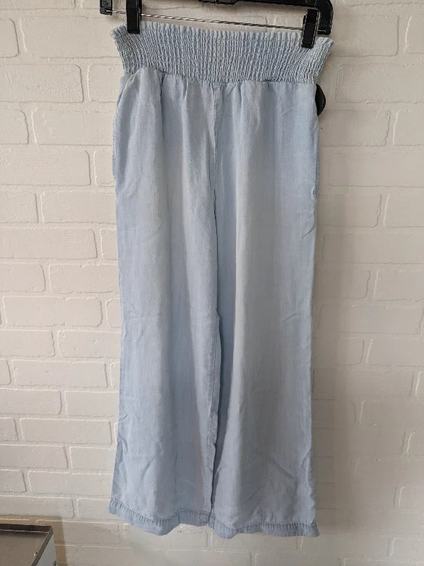 Classic wool pants for cold weather elegance -Blue Pants Wide Leg Cloth & Stone, Size 0