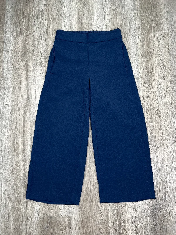 Casual khaki pants for weekend errand runs -Navy Pants Cropped Madewell, Size Xs