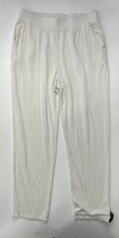 Soft velvet pants for cozy holiday outfits -Off White Pants Lounge Express, Size M