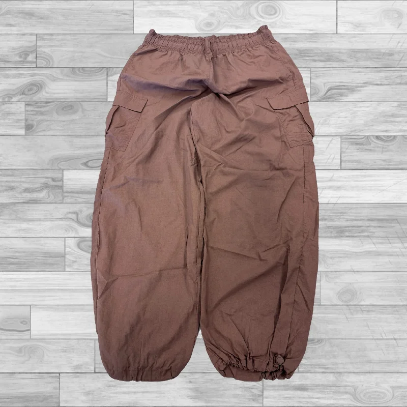 Windproof pants for chilly outdoor activities -Brown Pants Lounge All In Motion, Size L