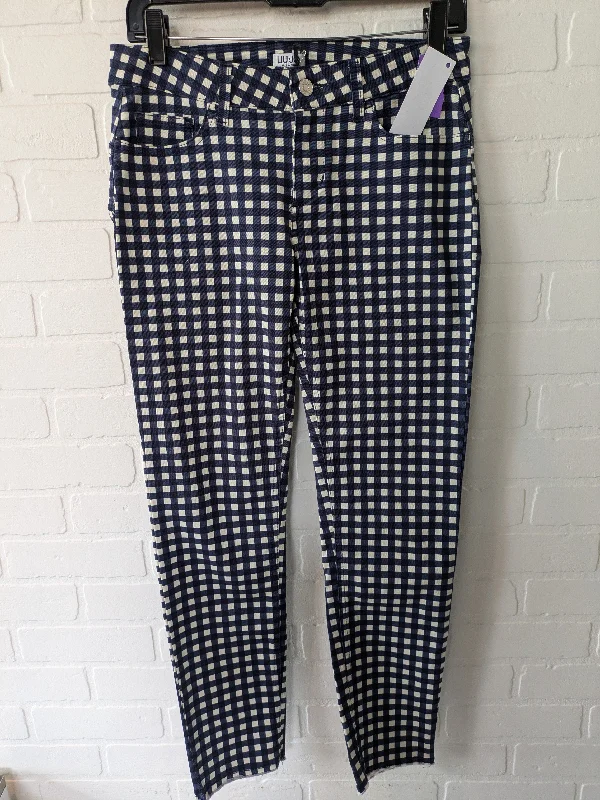 Stretch twill pants for flexible office comfort -Blue & White Pants Other Clothes Mentor, Size 6