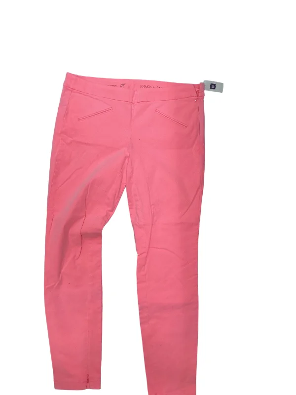 Relaxed chino pants for casual Friday offices -Coral Pants Other Gap, Size 8