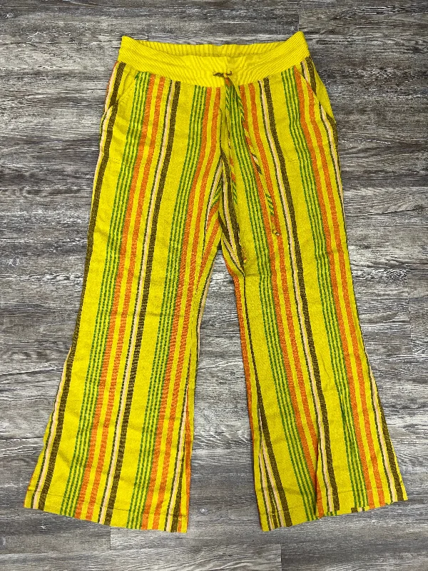 Affordable denim pants for everyday rugged use -Green & Orange Pants Wide Leg Urban Outfitters, Size L