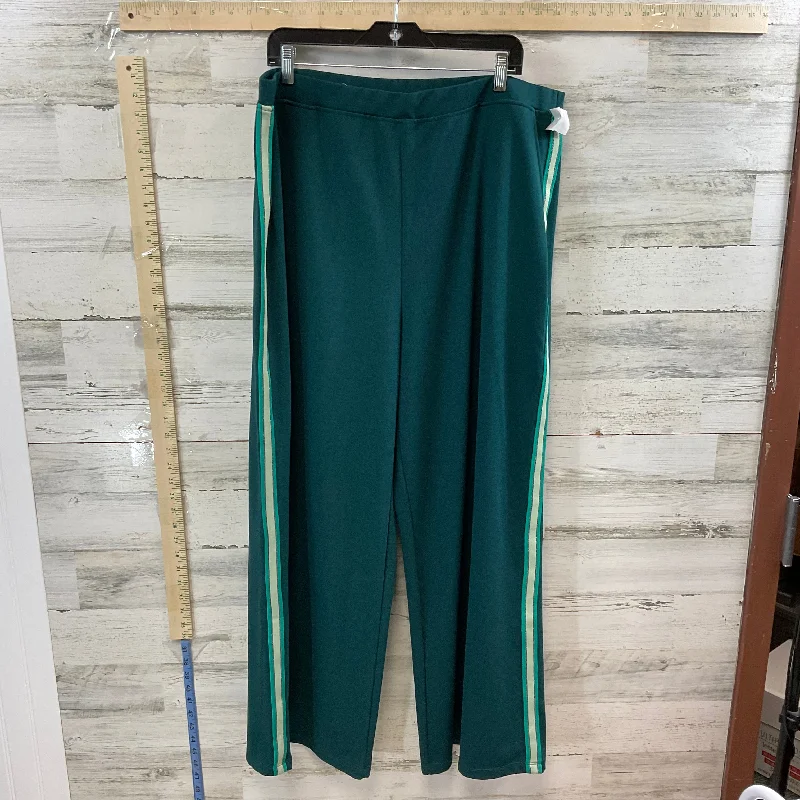 Athletic track pants for running training days -Green Pants Other SAINT & SOFIA, Size 18