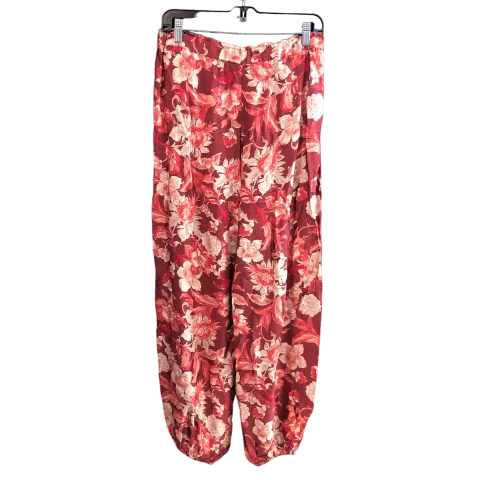 Durable twill pants for tough outdoor jobs -Floral Pants Joggers Zara Women, Size M