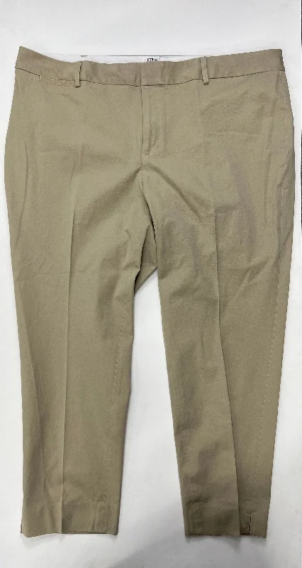 Casual khaki pants for weekend errand runs -Pants Work/dress By Crown And Ivy  Size: 20