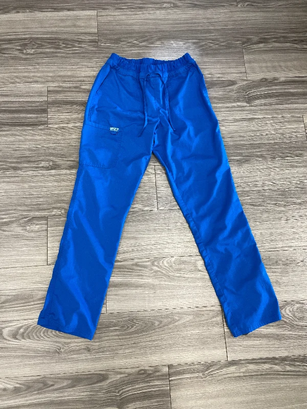 Multi-pocket pants for organized travel convenience -Blue Pants Cargo & Utility Clothes Mentor, Size M