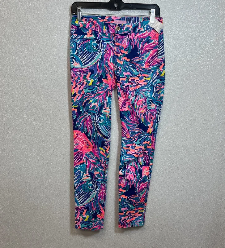 Elegant satin pants for formal dinner attire -Pants Ankle By Lilly Pulitzer  Size: 0