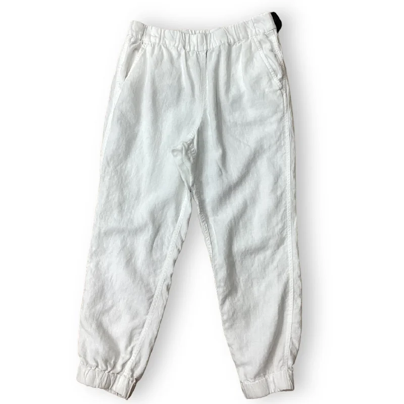 Soft pajama pants for ultimate bedtime comfort -White Pants Linen J. Crew, Size 8